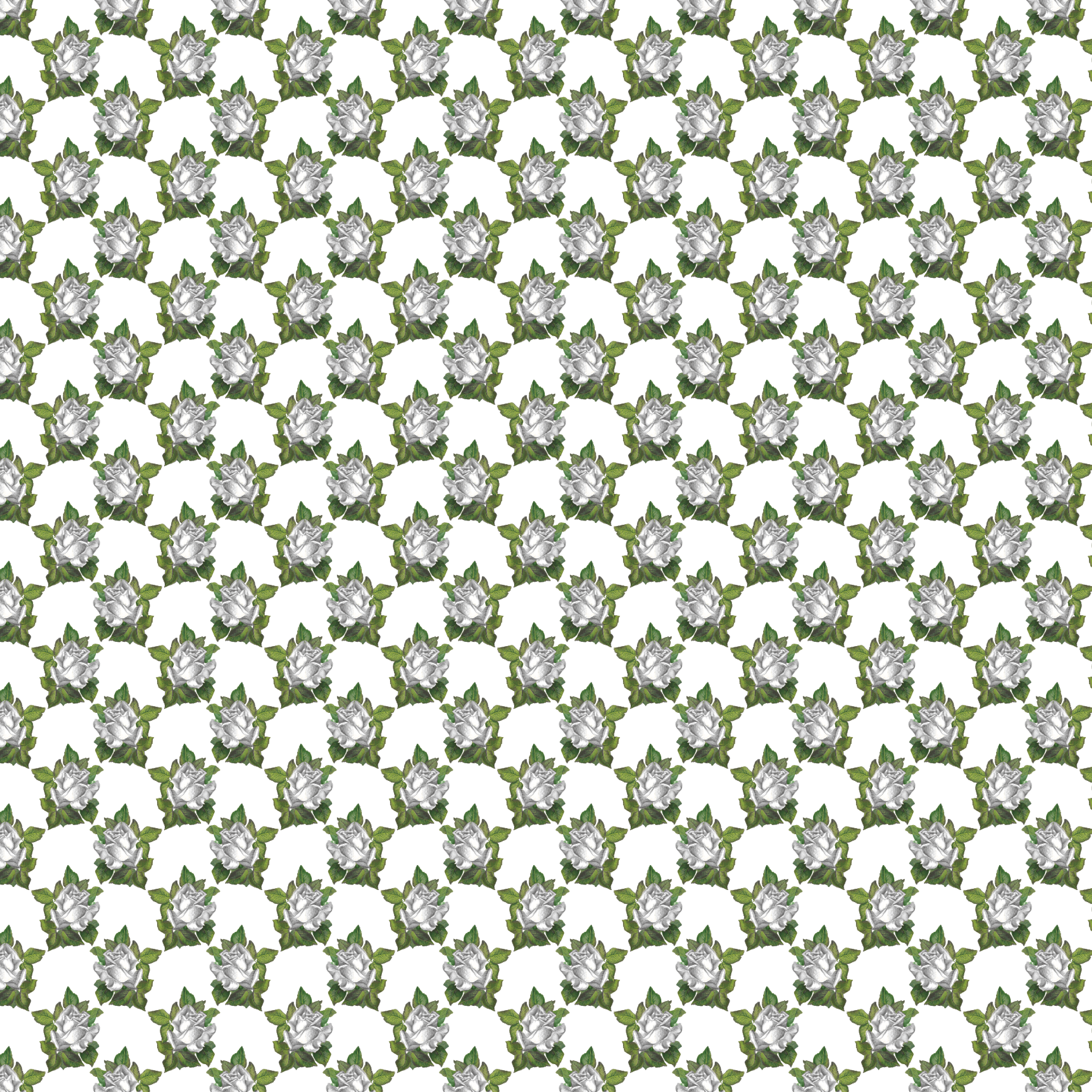 White Floral Bouquets Pattern Acrylic Sheets - CMB Pattern Acrylic